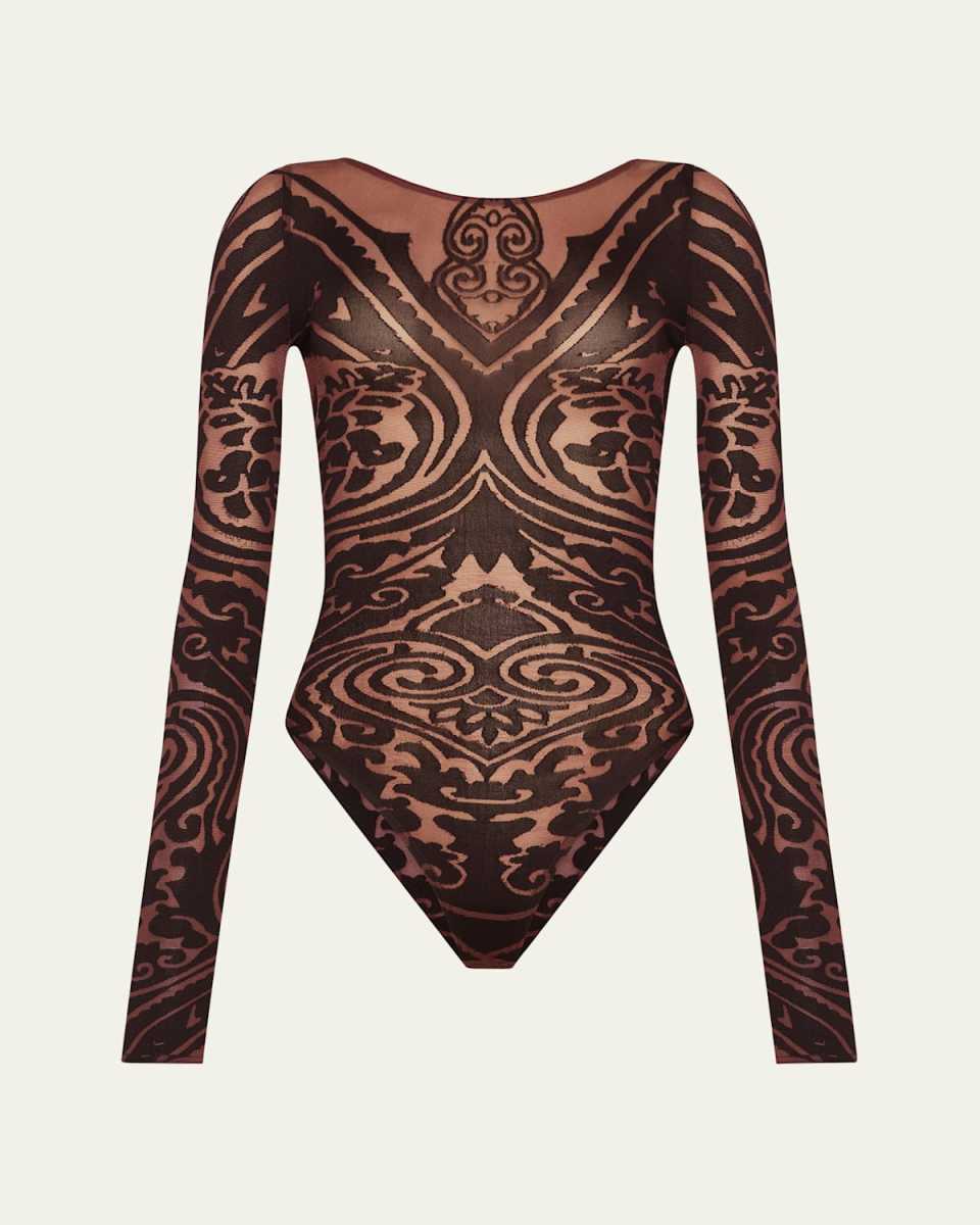 x Etro Tattoo String Bodysuit